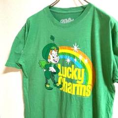 送料無料　TeeLuv Tシャツ 半袖　グリーン　緑色　XL メンズ　古着