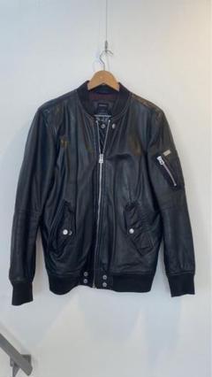 DIESEL SUPER RIOR MA-1 ラムレザー　美品 DIESEL SUPER RIOR MA-1 ラムレザー 美品