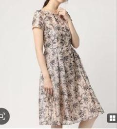 美品　アナイ＊ANAYI＊オパールフロッキーフラワープリント ワンピース