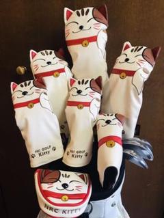 3点セット ゴルフクラブカバー ヘッドカバー