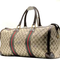 超美品オールドグッチボストンバッグ GGマークGGストリームブラウン大45cm 楽天市場】【バッグ】GUCCI グッチ オールドグッチ GGプラス