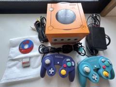 【動作品】ゲームキューブ オレンジ 本体 + コントローラー2個メモリー等