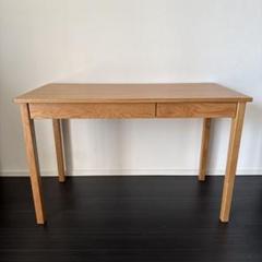 無印良品木製デスク オーク材 110cm - メルカリ
