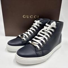 ✨美品✨GUCCI グッチ　ハイカットスニーカー メタリックレザー　ゴールド ✨美品✨GUCCI グッチ ハイカットスニーカー メタリックレザー