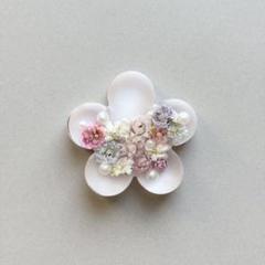 メグえもん様お取り置き№3346 お花型チェック柄レジンヘアゴム メグえもん様お取り置き3346 お花型チェック柄レジンヘアゴム