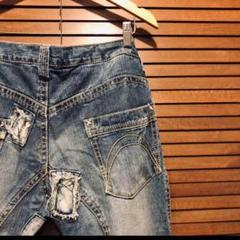 エキシビジョニスト　EXHIBITIONIST デニム　未使用品 EXHIBITIONIST / エキシビジョニスト ダメージ加工デニム - メルカリ