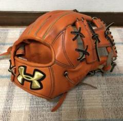「激レア」アンダーアーマー オレンジ 硬式グローブ 内野手用 アンダーアーマー アンディナイアブル 硬式用グラブ 内野手用