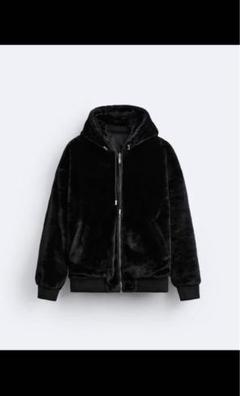 ZARAザラフェイクファーリバーシブルボンバージャケットimport Mブラック ZARAザラフェイクファーリバーシブルボンバージャケットimport M
