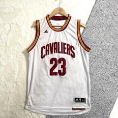 NBA　キャバリアーズ　レブロン・ジェームズ　ゲームシャツ　adidas製　M