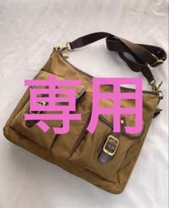 Upla ウプラ ナイロン ショルダーバッグ ブラウン