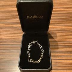 週末特別プライス　KAORU  ブレイドブレスレット　K10×SV ブレイド ブレスレット ／K10 ピンクゴールド シルバー