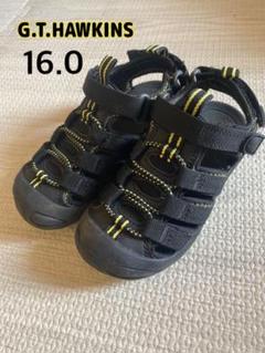 G.T.HAWKINS サンダル 16.0 ブラック/イエロー