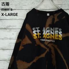 古着 ジャージーズ スウェット セント アグネス ブラック タイダイ 黒 XL