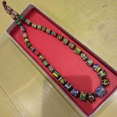 ベネチアンミルフィオリトンボ玉 ネックレス 約45cm