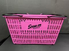 Snap-on ピンク メッシュバスケット　買い物カゴ　オマケ付き Snap-on ピンク メッシュバスケット買い物カゴオマケ付き