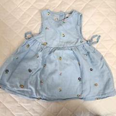 ZARA デニム生地ノースリーブワンピース 80 cm