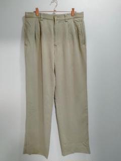 90s  Bahama シルク 2タックスラックス ビンテージ usa 90s ビンテージ SILK LAND ツータック ワイド テーパード シルク