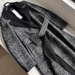 綺麗‼️セレブ御用達イタリア製✨ヘリンボーン柄◎一流モダンロングコート✨アルマーニ 綺麗‼️セレブ御用達イタリア製✨ヘリンボーン柄◎一流モダン