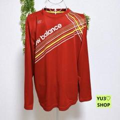 ニューバランス 長袖Tシャツ メンズ スポーツ 速乾 Lレッド