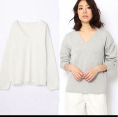 GALERIE VIE 「GALERIE VIE」 Vネックニット S ネイビー