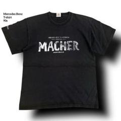 超激レアメルセデスベンツロゴTシャツ90sブラック鬼フェードメンズM企業系