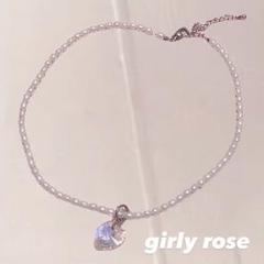 【girly rose ガーリーローズ チョーカー ネックレス ハート】のサムネイル