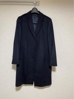 未使用級美品　希少サイズXXL ユニクロ　カシミヤ混チェスターコート ネイビー 未使用級美品 希少サイズXXL ユニクロ カシミヤ混チェスター
