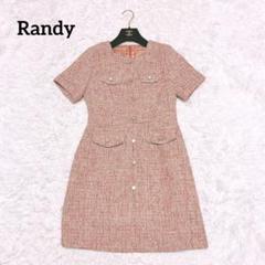 Randy ラウンドネッククラシックツイードワンピース