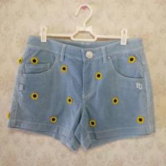 PEARLY GATES ひまわり刺繍 ショートパンツ