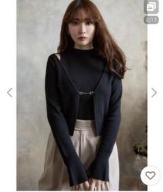 ✨美品✨バーリップトューherlipto Flared Sleeve Knit黒