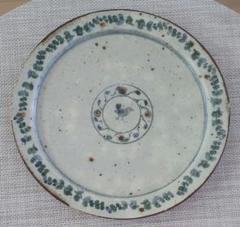 市野吉記さん　コウホ窯　丸皿　約23.5cm 市野吉記さんコウホ窯丸皿約23.5cm