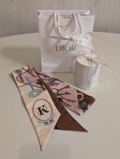 【本日限定価格】Dior ミッツァ シルクスカーフ 鍵柄 お値下げ済み】ディオール ミッツァ シルク スカーフ 鍵柄