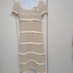 【新品未使用】Ferouxフェルゥニットワンピース（キャミソール付)
