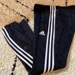adidas 3本ライン ブラックジャージパンツ ホック付き状態良好Mお得‼︎