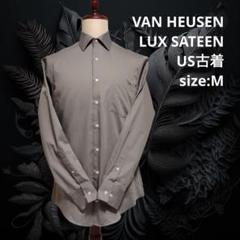 VAN HEUSEN LUX SATEEN ドレスシャツ Men's M 古着