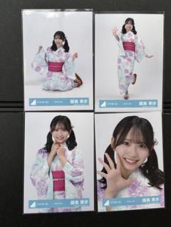 藤嶌果歩 日向坂46 【2025年 浴衣】 直筆サイン 生写真 ヒキ