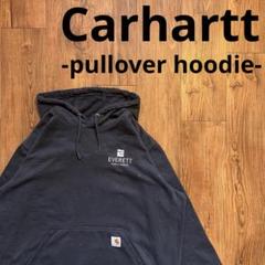 レア！！【Carhartt カーハート】プルオーバーパーカー 企業系　刺繍ロゴのサムネイル