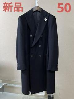 美品　イタリア製　LARDINI　ロングダブルブレストチェスターコート LARDINI ラルディーニ チェスターコート ダブルブレスト