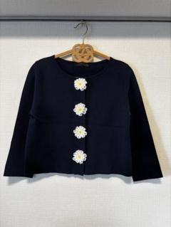 【美品】STRAWBERRY FIELDS ビジュー　ジャケット　カーディガン STRAWBERRY-FIELDS(ストロベリーフィールズ)｜カーディガン