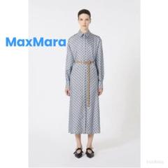 マックスマーラシャツワンピース ❇️MaxMaraマックスマーラ25秋シルクシャツワンピース - メルカリ