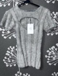 トップス meltthelady fluffy tops melt the lady fluffy triangle tops grey - メルカリ