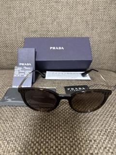 PRADA ブラウンラウンドサングラス