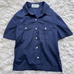 美品】GIORGIO ARMANI 半袖 ニット イタリア製 ネイビー - メルカリ
