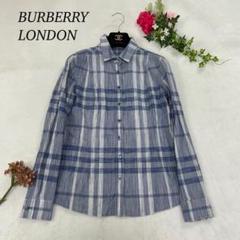美品 バーバリーロンドン チェックブラウス シャツ44 大きいサイズ 洗える 大きいサイズ ☆超美品☆ バーバリー BURBERRY バーバリー