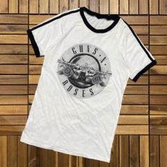 USA製 ガンズアンドローゼス クルーネック 半袖 リンガー Tシャツ バンT
