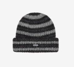 Supreme ニット帽 グレー系 ストライプ Supreme ニット帽・ビーニー グレー・ストライプ - メルカリ