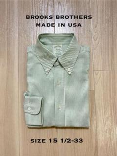 Brooks Brothers ストライプシャツ 15 1/2-33のサムネイル