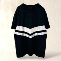 【EMODA／エモダ】半袖Tシャツ　F　ブラック　Uネック　シンプルカジュアル