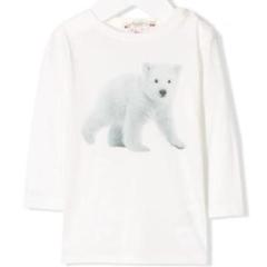 Bonpoint ボンポワン ホッキョクグマプリント長袖Tシャツ ベビー