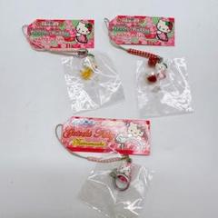 【限定】サンリオ ご当地キティ ストラップ 根付け 山梨 ワイン 宝石 計3点 限定】サンリオ ご当地キティ ストラップ 根付け 山梨 ワイン